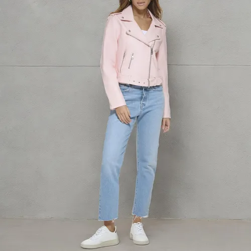 Vista 8 de Levi's Chaqueta Moto 538 de cuero vegano para mujer (talla regular y grande)