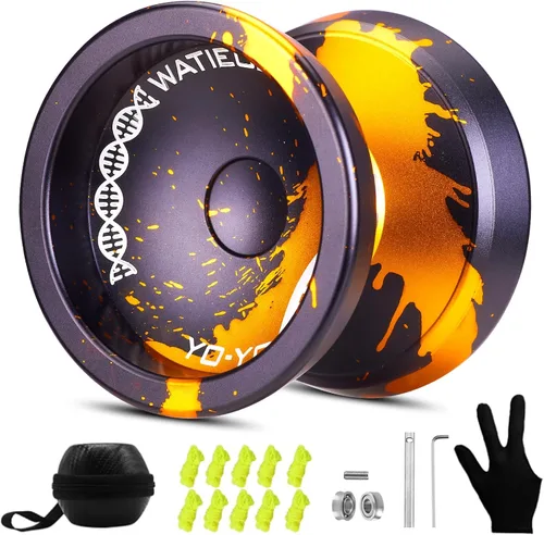 Vista 7 de WATIEOBOO C130 yoyo Profesional Sensible Yoyo Rodamiento para Principiantes Rodamiento No Sensible de Dedo Girar Yoyos Truco Yoyo Pro yoyos