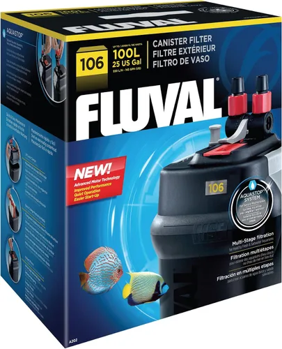Vista 3 de Fluval Aquastop para Fluval 104-404, serie 105-405, manguera acanalada