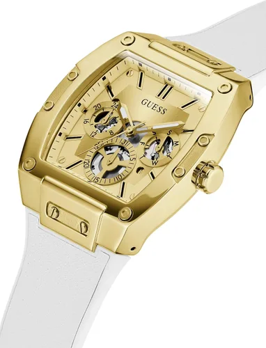 Vista 5 de GUESS Men's Trend Casual Tonneau Diamond 43mm Watch Black Dial Stainless Steel Case & Bracelet