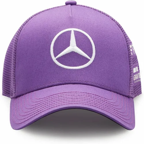 Vista 2 de Mercedes AMG Petronas Formula One Team - Producto oficial de Fórmula 1 - Gorra de camionero Lewis Hamilton 2022 - Púrpura, talla única, Púrpura