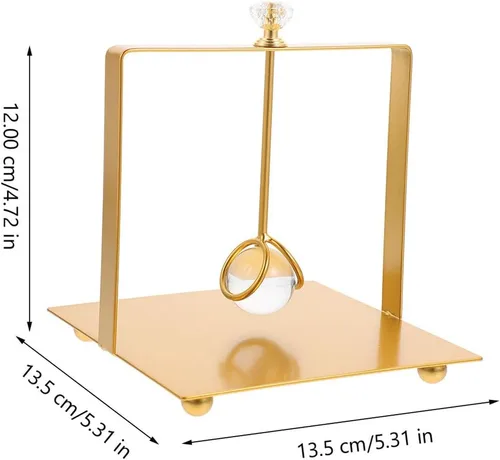 Vista 2 de Metal Napkin Holder Stand, Freestanding Tissue Organizer, Gold Square Paper Napkin Holder for Dining Table, Kitchen, Restaurant Use