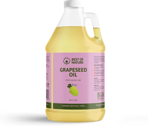 Vista 14 de Best of Nature Aceite corporal y masaje de semilla de uva 100% puro, sin perfume, ligero y no graso para cabello, piel, cara y aceite portador