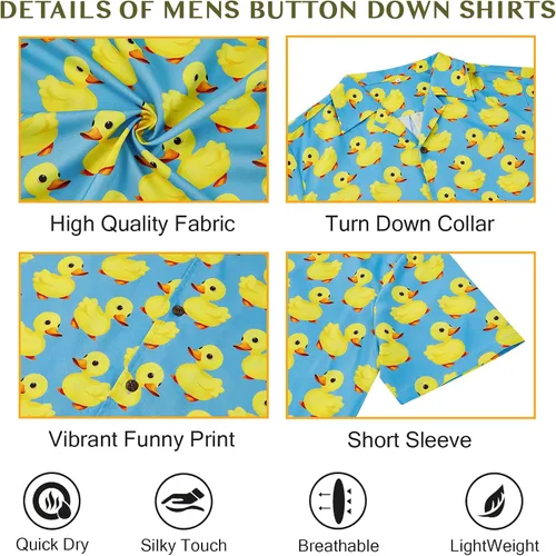 Vista 99 de Camisa hawaiana para hombre, con estampado floral, cómoda, con botones, casual, manga corta, ropa de playa para hombre