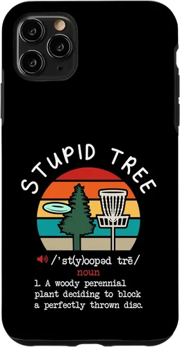 Vista 13 de Disc Golf Stupid Tree Funny Disc Golfing Lover Player Gift Case for iPhone 17