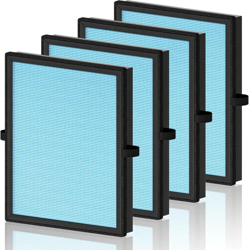 Vista 13 de MK04 Filtro de aire de repuesto para purificador de aire Aroeve MK04 MG04JH, filtro H13 True HEPA de 4 en 1 de carbón activado de alta eficiencia