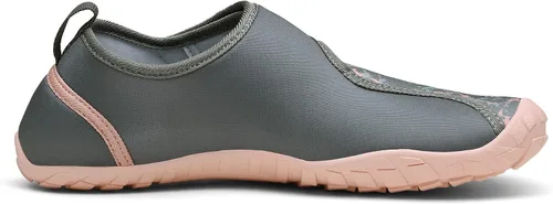Vista 4 de NORTIV 8 Zapatos de agua de secado rápido para hombre y mujer, para deportes al aire libre, aguamarina, playa, piscina, natación, surf, Grisrosado