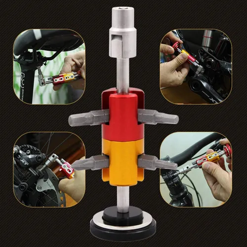 Vista 6 de Bicicleta Multitool Kit Invisible Road y Mountain Bike Herramienta multifunción