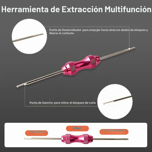 Vista 4 de Kit de conectores DT Deutsch gris de 452 piezas, 2 3 4 6 8 12 pines, impermeable, herramienta de extracción de conector DT, herramientas