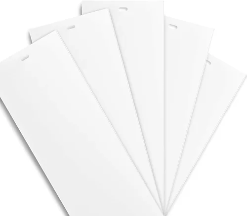 Vista 13 de DALIX Láminas de repuesto para persianas verticales de PVC, curvadas, lisas, blancas, 70.5 x 3.5 (paquete de 20)