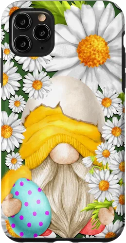 Vista 13 de iPhone 16 Easter Chick Gnome Graphic For Women Floral Daisy Flower Case