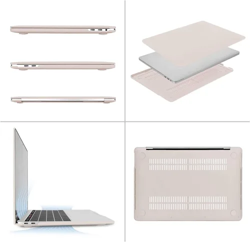 Vista 4 de MOSISO Funda compatible con MacBook Pro de 13 pulgadas versión 2020-2016 A2338 M1 A2289 A2251 A2159 A1989 A1706 A1708, carcasa rígida de plástico