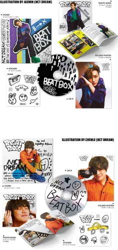 Vista 4 de DREAMUS NCT Dream Beatbox 2º álbum de reenvasado Versión Digipack Contenido+Póster Plegable+Seguimiento Sellado (al azar)