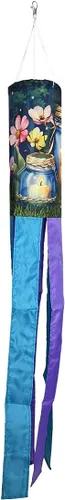 Vista 6 de Briarwood Lane Spring Bright Blooms Windsock Wind Twister 40x6 para Spring Wind Spinner Flores brillantes
