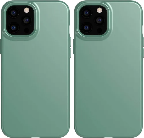 Vista 10 de tech21 Evo - Funda delgada para Apple iPhone 12 Pro Max con protección contra caídas de 8 pies, color azul clásico