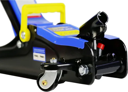 Vista 4 de LKTART Gato hidráulico de piso de 2 toneladas de bajo perfil para automóvil con rango de elevación de pistón único 3.3"-15.2