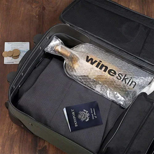 Vista 4 de Wine Skin WineSkin Bag, paquete de 4
