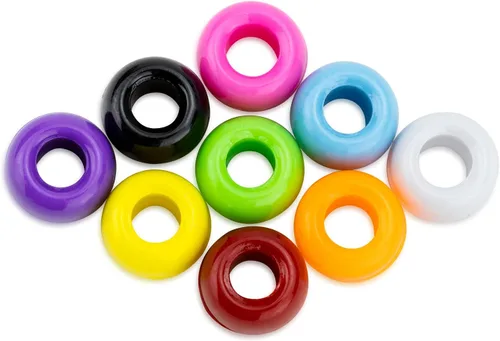 Vista 4 de Hygloss Productos Cubo O'Beads Class Economy 1000 poni de barril, 0.236x0.354 in, 1,000 piezas, Multi