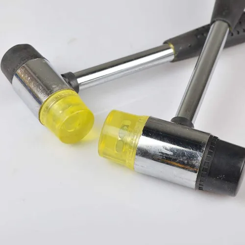 Vista 5 de Mazo de goma que no deja marcas, martillo de acero con mango de goma antideslizante para proyectos de bricolaje, manualidades, carpintería e