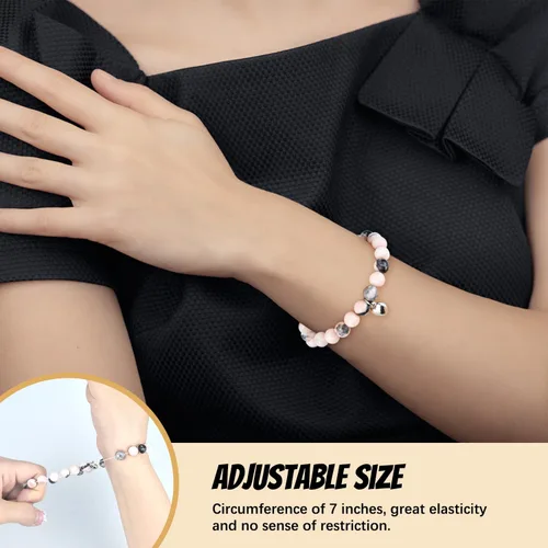 Vista 4 de Vanleonet Pulsera curativa para mujer, pulsera curativa de piedra natural, regalos para mujeres, regalos para mujeres y adolescentes, Piedra