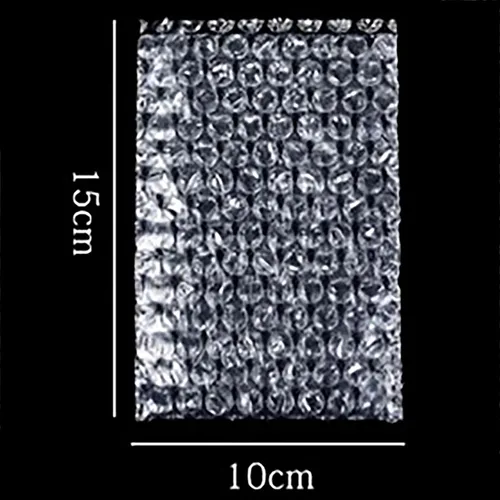 Vista 2 de 100 bolsas de 4 x 6 pulgadas con cojín de burbujas transparentes, bolsas protectoras de embalaje para envíos en movimiento
