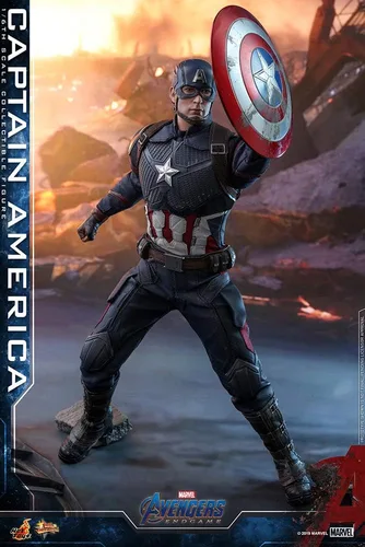 Vista 4 de Hot Toys 1:6 Capitán América - Vengadores: Endgame, Multicolor, HT904685