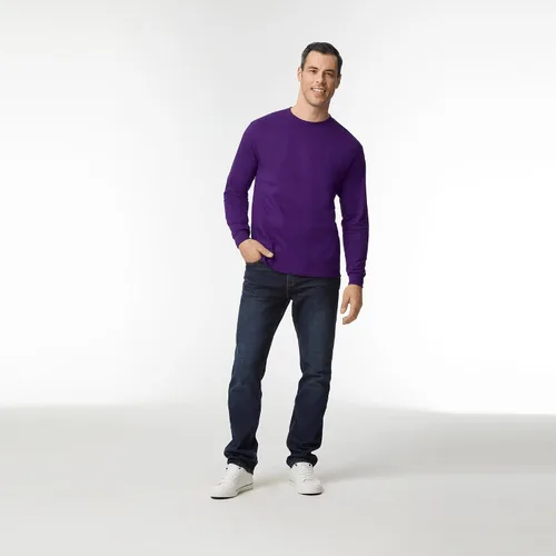 Vista 133 de Gildan - Camiseta de manga larga de algodón ultra estilo G2400 para adultos, paquete múltiple