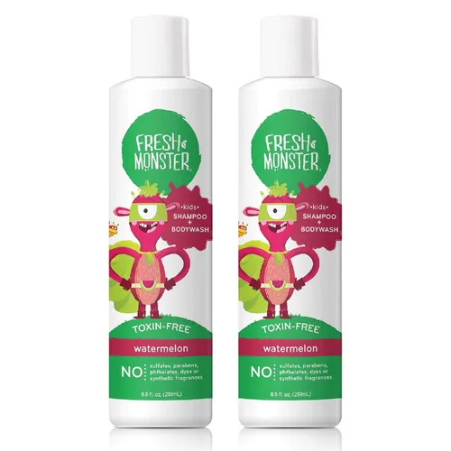 Vista 10 de Fresh Monster Kids Champú y Lavado de Cuerpo, Ocean Splash (múltiples tamaños), Paquete de 1