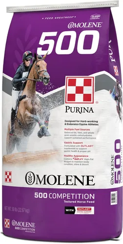 Vista 4 de Purina Animal Nutrition Omolene 500 Competition 50lb Texturizado 50