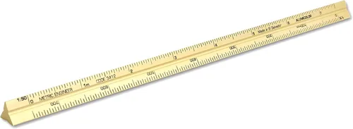 Vista 50 de Alumicolor Regla Métrica de Bolsillo para Arquitecto de Aluminio, 15CM, Negro