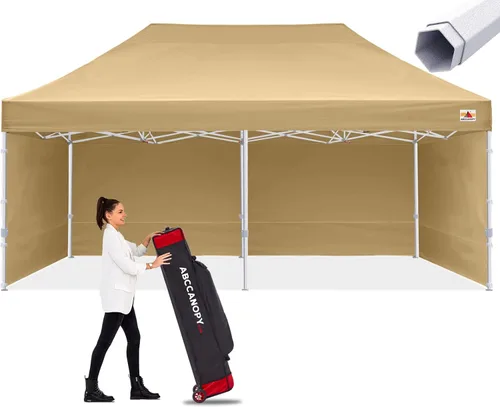Vista 17 de ABCCANOPY - Tienda de campaña con dosel de primera calidad, sombra instantánea comercial, 10 x 15, serie premium, gris