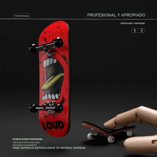 Vista 2 de Lently Diapasones de madera, mini diapasones, 99mmL* 29mmW (Big Mouth Cute Dragon) (llama roja)