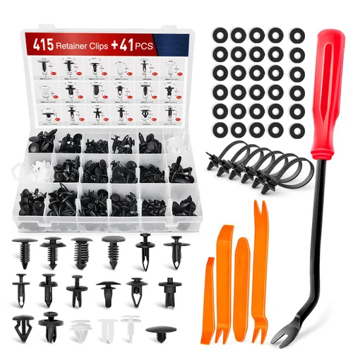 Vista 13 de Nilight 150 piezas de sujetadores de parachoques tipo empuje, clips de remache universales para automóviles y sujetadores para parachoques