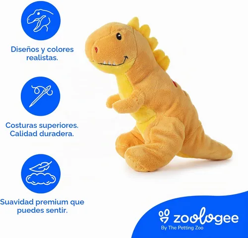 Vista 7 de The Petting Zoo Baby T-Rex - Peluche de peluche, regalos para niños, 11