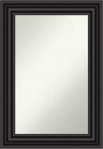 Vista 485 de Amanti Art Espejo personalizado, espejo de baño negro puente, espejo de pared o espejo de tocador de baño sobre el fregadero (26 x 26 pulgadas)