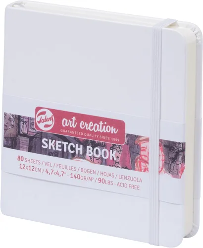 Vista 7 de Cuaderno de bocetos Talens Art Creation rojo 12X12 cm, 140 gramos