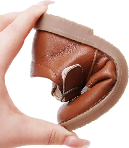 Vista 6 de SOFMUO Zapatos Mary Jane para niña pequeña, zapatos de ballet con lazo para niñas, fiesta, escuela, boda, uniforme de princesa, zapatos de vestir