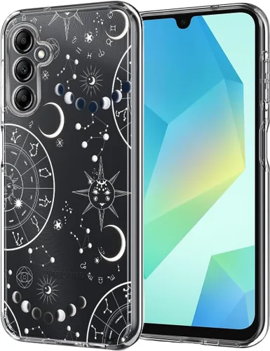 Vista 19 de Unov Funda compatible con Galaxy A10e Galaxy A20e funda transparente con diseño de TPU suave, absorción de golpes, patrón delgado en relieve