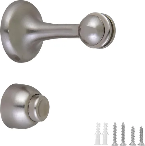 Vista 19 de Design House 189316-MB - Protector de pared magnético para puerta con punta magnética, topes de puerta de acero negro mate, paquete de 2