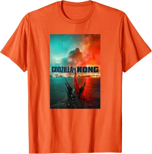 Vista 45 de Godzilla vs Kong - Camiseta oficial con póster, Negro