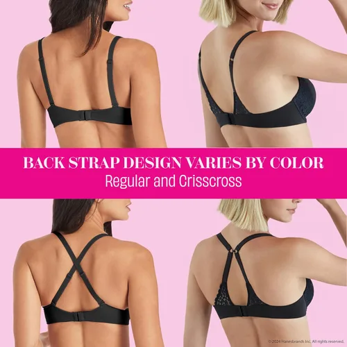 Vista 8 de Maidenform Brasier de microfibra con aros para mujer, con tirantes convertibles