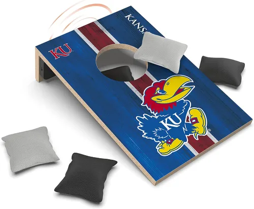 Vista 5 de SOAR Juego de Cornhole de mesa NCAA y altavoz Bluetooth