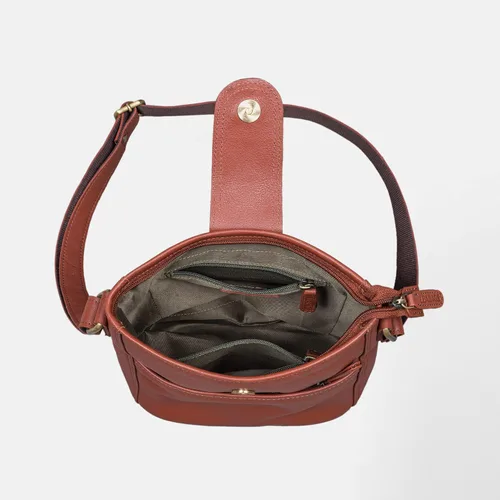 Vista 4 de LEABAGS Bolso bandolera de cuero - Bolso vintage de cuero genuino de búfalo - Bolso de mensajero de hombro para hombres y mujeres Maletín Atenas