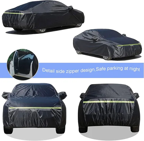 Vista 2 de Funda de coche compatible con Dacia Duster Logan Mcv Sandero Protección para todo tipo de clima, cubierta impermeable al viento, a prueba de polvo