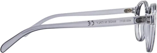 Vista 3 de Kolo Harrison - Gafas de sol italianas premium, estilo redondo clásico, gris cristal