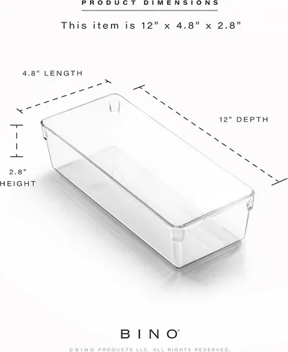 Vista 3 de Bino - Organizador de cajones de plástico multiusos, rectangular