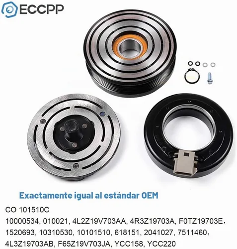 Vista 3 de ECCPP Embrague del compresor de CA para Ford para F-150 4.2L 4.6L 5.4L 1997