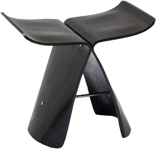 Vista 6 de Silla pequeña moderna Simplicidad Cambio de zapatos Banco de Arco Diseño de Madera Sólida Taburete Dormitorio Sala de estar Peso 264.6 lbs Nuez