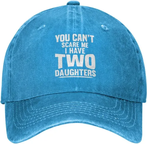 Vista 13 de You Can't Scare Me I Have Two Daughters Hat for Women Dad Hats Cute Hat