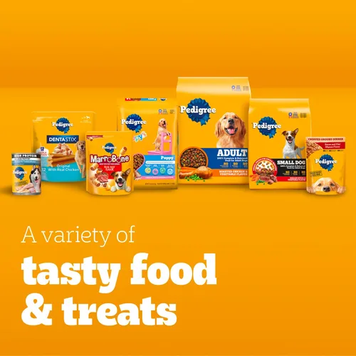 Vista 11 de Pedigree Alimento húmedo suave para perros adultos con alto contenido de proteínas, sabor a carne de res y bisonte, latas de 13.2 onzas, 12